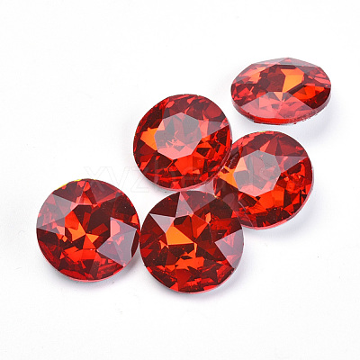 Pointed Back Glass Rhinestone Cabochons RGLA-T029-8mm-05-1