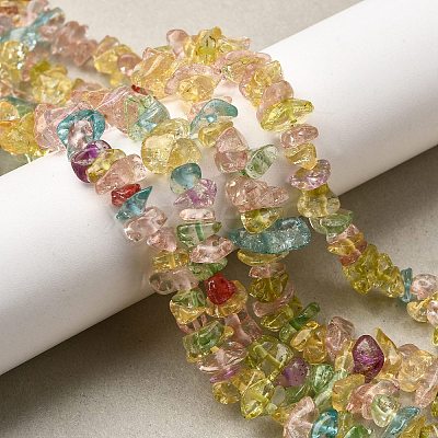 Crackle Glass Bead Strands LS-G-F328-18-1