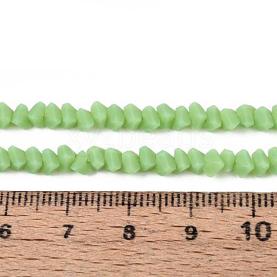 Frosted Opaque Glass Beads Strands LS-GLAA-N017-4mm-16-1