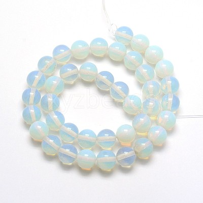Opal Round Beads Strands G-O047-08-6mm-1