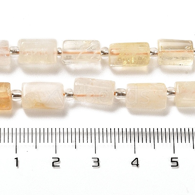 Heated Natural Citrine Beads Strands G-N327-06-16-1