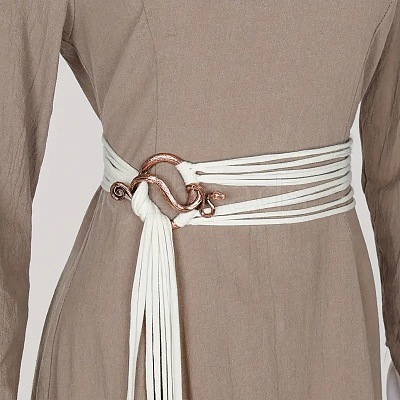 Vintage Faux Suede Cord Multi-layered Long Tassel Belly Chain Belts FS-WG0892A-05-1