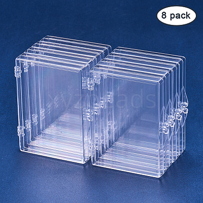 Transparent Plastic Bead Containers CON-BC0004-56-1