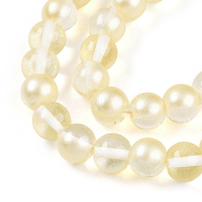 Baking Paint Transparent Glass Beads X1-DGLA-N011-10mm-02-1