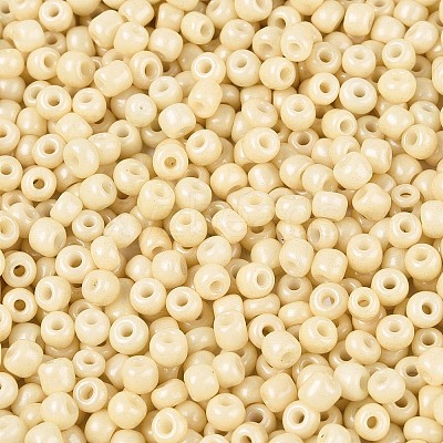 8/0 Baking Paint Glass Round Seed Beads SEED-S036-01B-19-1