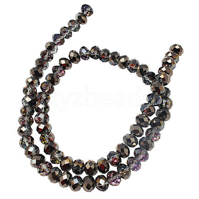 Electroplate Glass Beads EGLA-S003-3-1