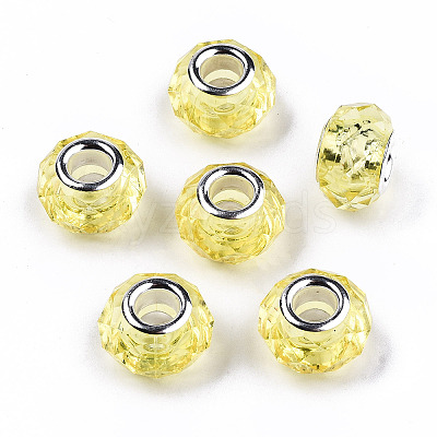 Transparent Resin European Beads RPDL-T003-003-B08-1