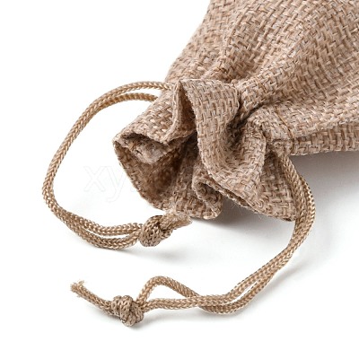 Burlap Packing Pouches Drawstring Bags X-ABAG-Q050-7x9-01-1