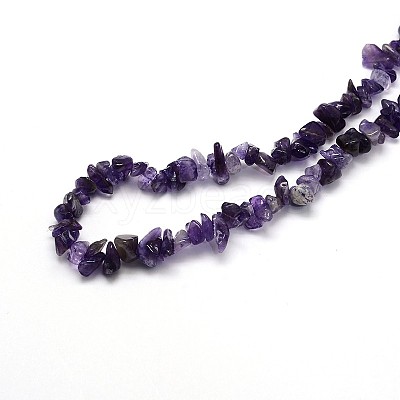 Natural Amethyst Beads Strands X-G-O049-C-23-1
