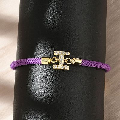 Adjustable Nylon Cord Bracelets X-BJEW-C096-01G-09-1