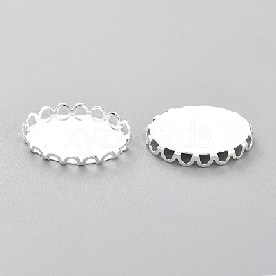 304 Stainless Steel Cabochon Settings STAS-Y001-10S-1
