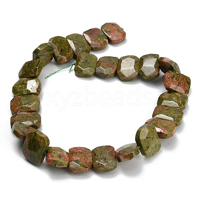 Natural Unakite Beads Strands G-C285-A12-01-1
