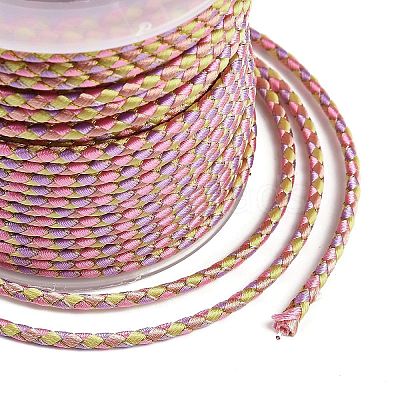 11M Polyester Braided Cord with Cotton Core & Metallic Thread OCOR-Z006-01-21-1