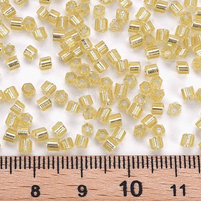 8/0 Glass Bugle Beads SEED-S032-07A-22B-1