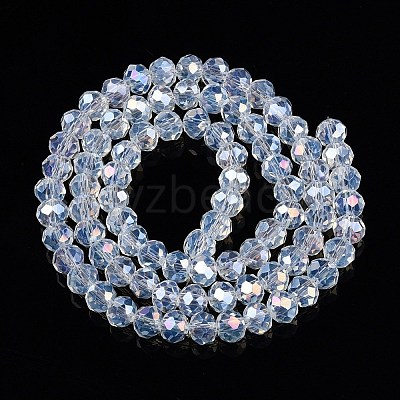 Electroplate Glass Beads Strands EGLA-A044-J6mm-B06-1