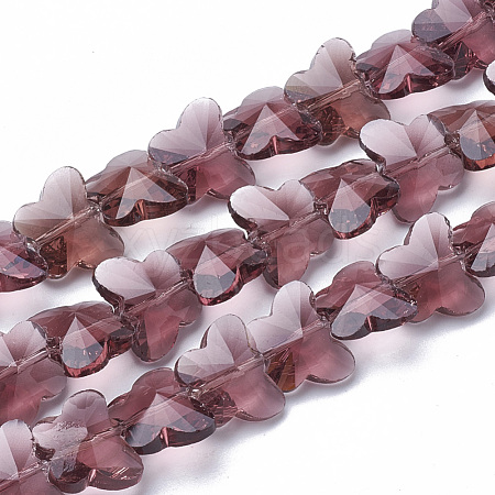 Transparent Glass Beads GLAA-Q066-14mm-B04-1