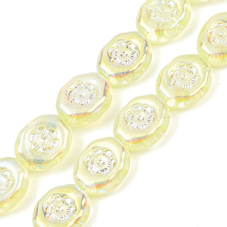 Czech Pressed Glass Beads GLAA-I061-44B-1