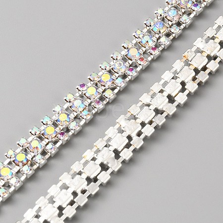 3 Yards Glass Rhinestone Trimming DIY-WH0671-320A-1