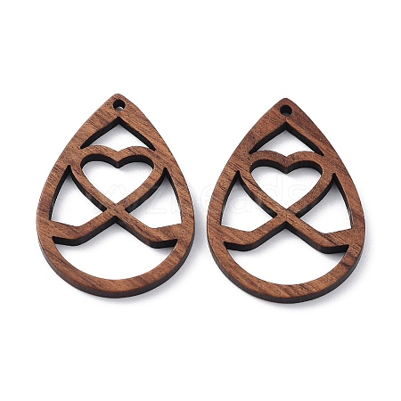 Walnut Wood Laser Cut Pendants WOOD-Q051-01C-1