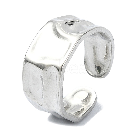 304 Stainless Steel Cuff Rings RJEW-M019-39P-1