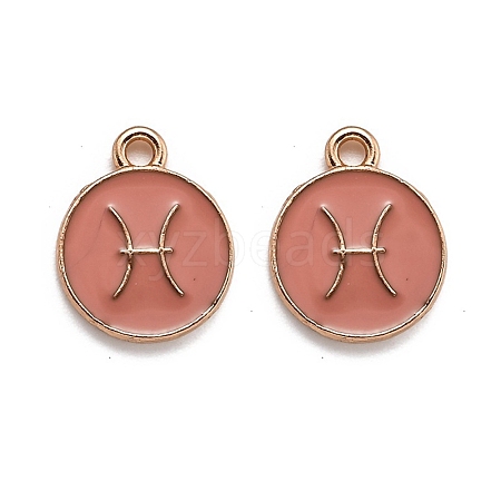 Alloy Enamel Pendants ENAM-S124-01B-11H-1