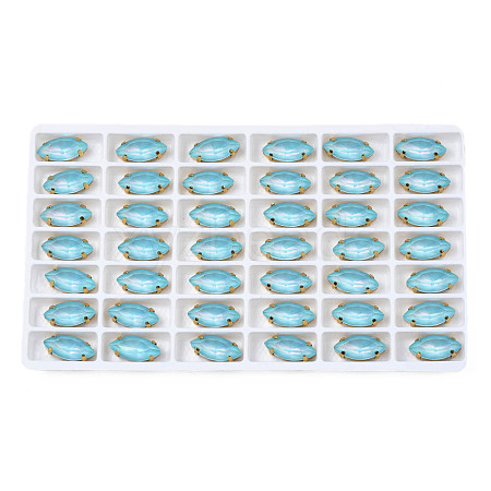 42Pcs Sew on Rhinestone GLAA-N048-003-05-1