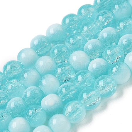 Crackle Glass Beads X1-GLAA-U001-8mm-08-1