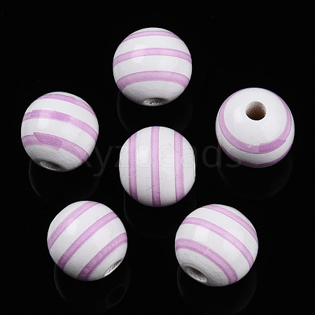 Easter Theme Printed Wood Beads WOOD-T032-22K-1