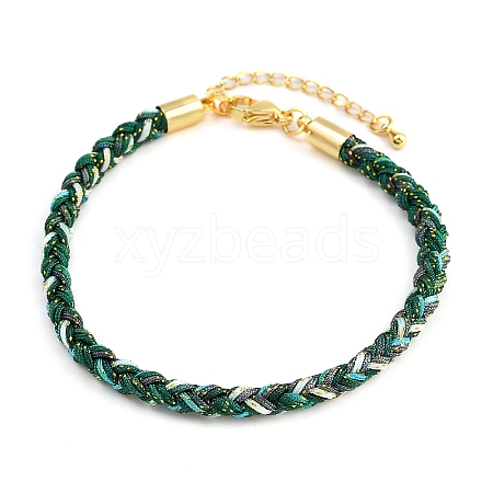 4MM Braided Nylon Cord Bracelets FIND-A057-01G-21-1