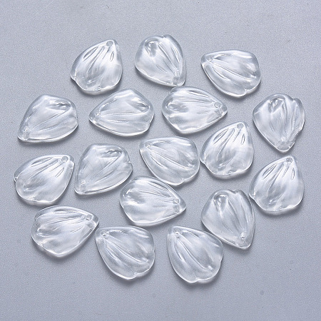 Transparent Baking Paint Glass Pendants DGLA-T002-06A-1
