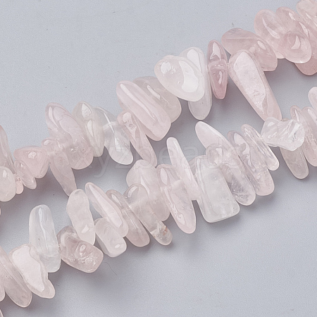 Natural Rose Quartz Beads Strands X-G-S338-17-1