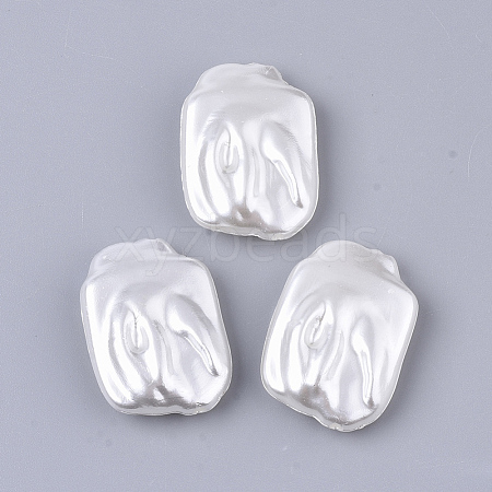 ABS Plastic Imitation Pearl Beads OACR-T022-10-1