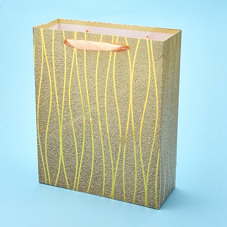 Wave Pattern Party Present Gift Paper Bags DIY-I030-10A-01-1