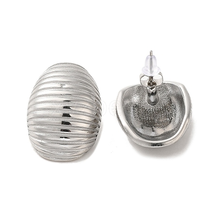 Non-Tarnish 304 Stainless Steel Stud Earrings EJEW-Q796-03P-1