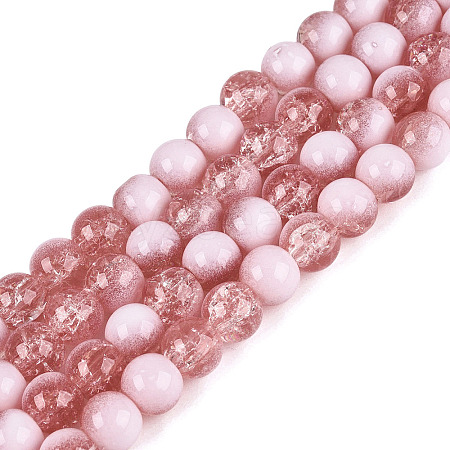 Crackle Glass Beads Strands GLAA-U001-8mm-13-1