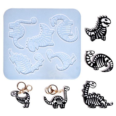 Dinosaur Skeleton DIY Silicone Pendant Molds SIMO-H012-01B-1