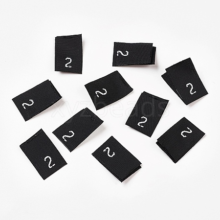Polyester Clothing Label LS-FIND-WH0030-01-1
