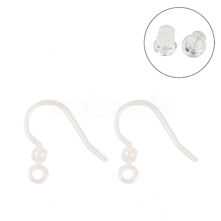 Hypoallergenic Bioceramics Zirconia Ceramic Earring Hooks EJEW-C111-09A-1