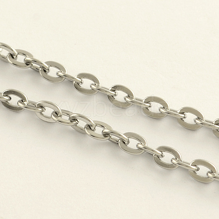 Tarnish Resistant 304 Stainless Steel Cable Chains CHS-Q001-18-1