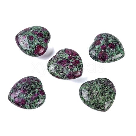Imitation Zoisite Dyed Natural Sesame Jasper Healing Stones G-G020-01Q-1