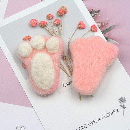 Footprints Handmade Wool Felt Ornament Accessories PW-WG40052-01-1