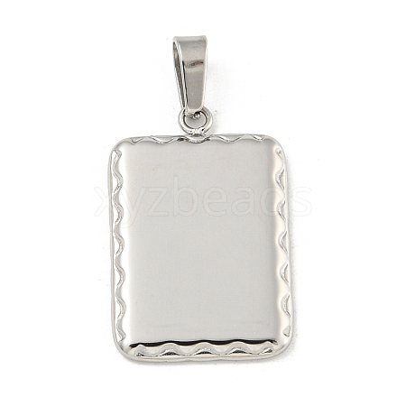 Non-Tarnish 304 Stainless Steel Pendants STAS-F307-33P-1