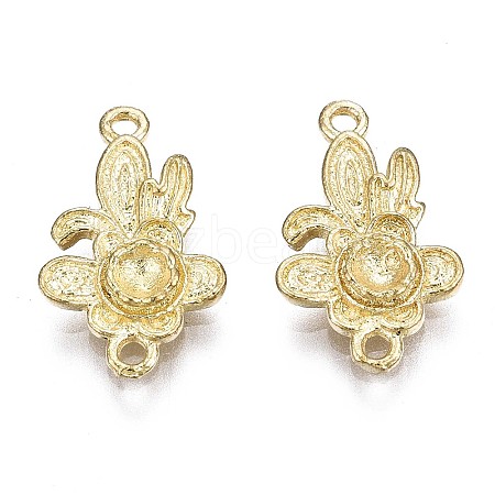 Brass Link Cabochon Settings KK-S349-297-NF-1