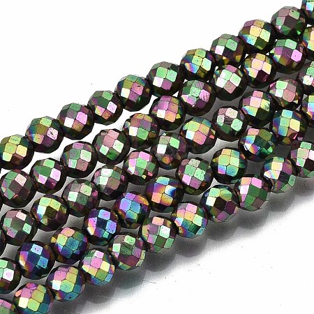 Electroplate Non-magnetic Synthetic Hematite Beads G-T114-60B-06-1