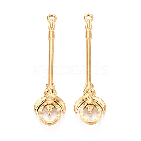 304 Stainless Steel Pendants STAS-N114-64G-1