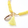 Handmade Polymer Clay Heishi Beads Necklaces NJEW-JN02721-02-2