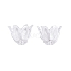 Transparent Acrylic Bead Caps TACR-G050-04B-1