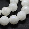 Electroplated Natural White Jade Beads Strands G-G749-05B-10mm-3