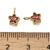 304 Stainless Steel Micro Pave Cubic Zirconia Charms STAS-U027-02G-02-3