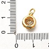 Brass Micro Pave Cubic Zirconia Charms KK-G519-09G-03-3